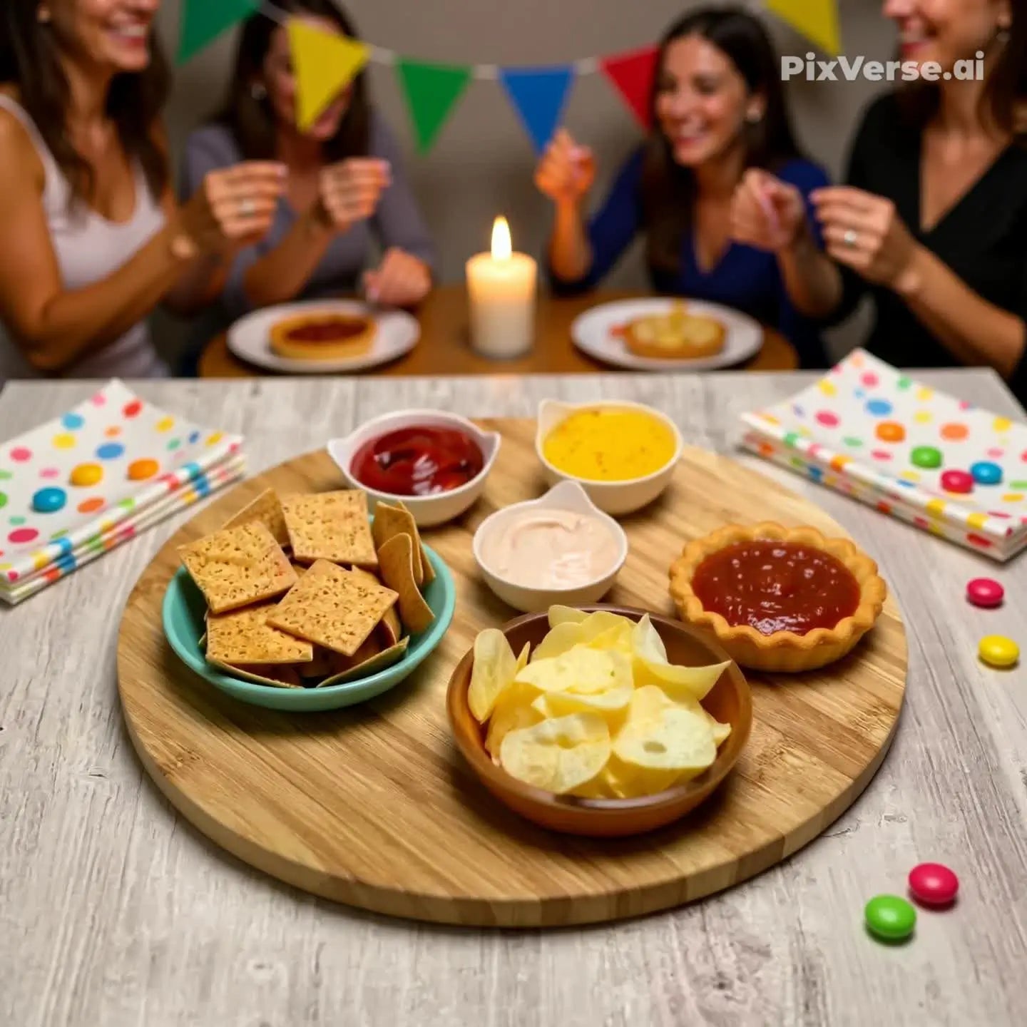 Tábua De Bambu Com Base Giratória