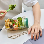 Saladeira Portátil Hérmetica  Multifuncional – Compartimentos para Molho, Vedação Antivazamento, Livre de BPA