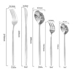 kit Conjunto de talheres de aço inoxidavél