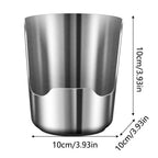 Suporte estável para colher de aço inoxidável, fácil de limpar, resistente ao calor, suporte para colher de sopa, suporte para espátula de aço inoxidável, mesa de jantar