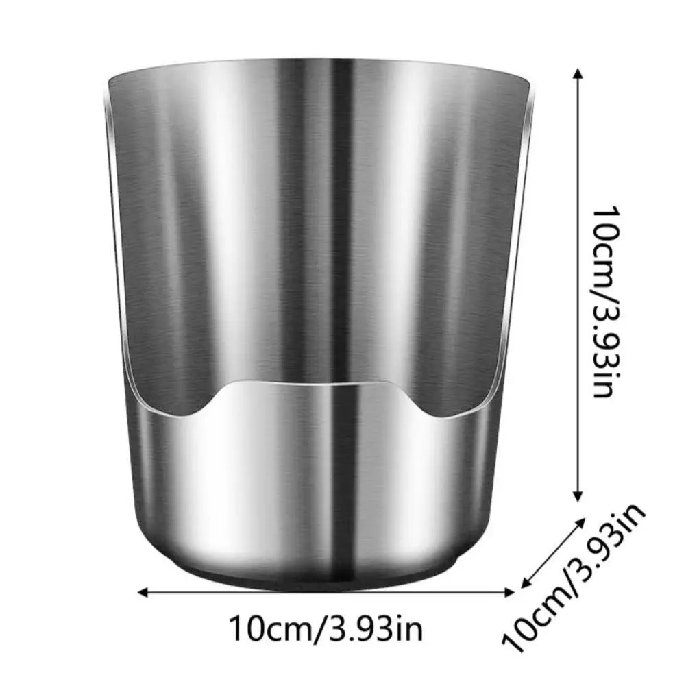 Suporte estável para colher de aço inoxidável, fácil de limpar, resistente ao calor, suporte para colher de sopa, suporte para espátula de aço inoxidável, mesa de jantar