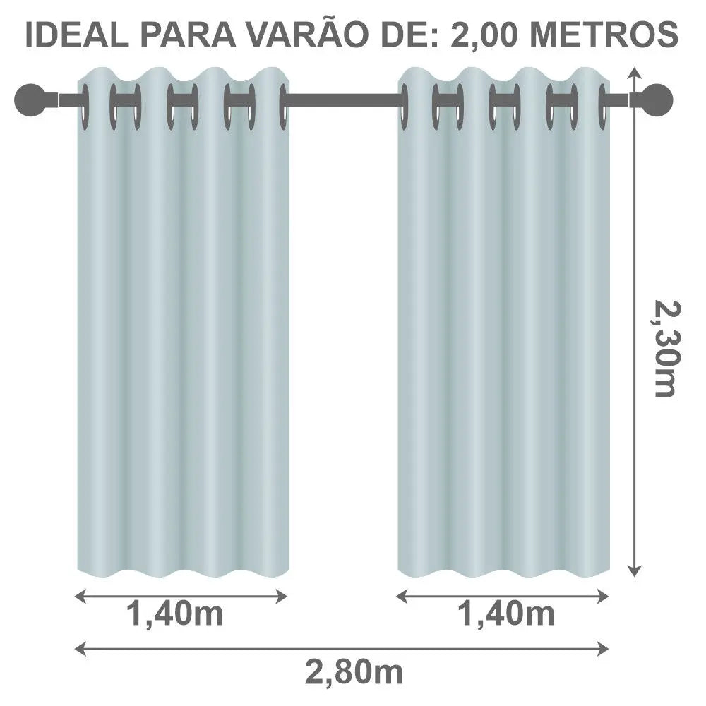 Cortina Blackout PVC Curtain 2,80 m x 2,30 m-Beige