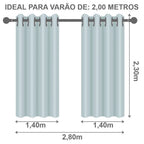 Cortina Blackout PVC Curtain 2,80 m x 2,30 m-Beige