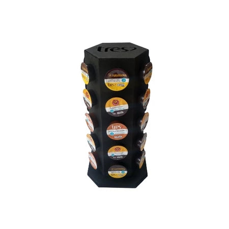 Torre Organizador Giratório p/30 Cápsulas Café Três 3 Corações