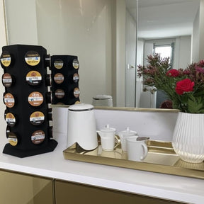 Torre Organizador Giratório p/30 Cápsulas Café Três 3 Corações