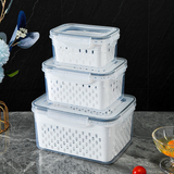 Kit 3 potes Organizadores Geladeira Organizador Alimentos Vegetais Cozinha Moderna LZ 123
