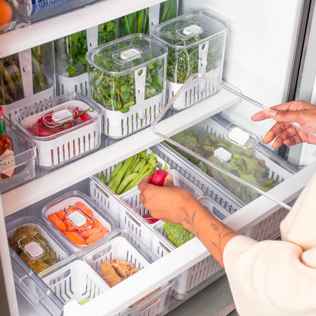 Organizadores de Geladeira Clear Fresh Organiza Decora - Toda Linha