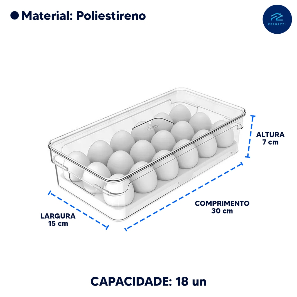 Organizadores de Geladeira Clear Fresh Organiza Decora - Toda Linha