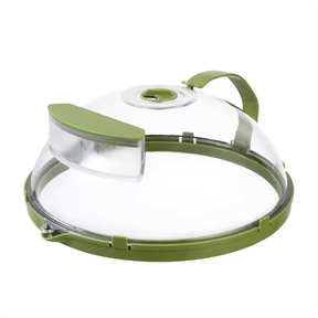 Tampa Protetora para Alimentos com Injetor de Água para Micro-ondas Livre de BPA