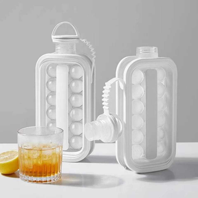 Forma De Gelo Garrafa Água Molde Cubos Silicone Portátil