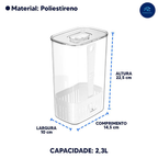 Organizadores de Geladeira Clear Fresh Organiza Decora - Toda Linha