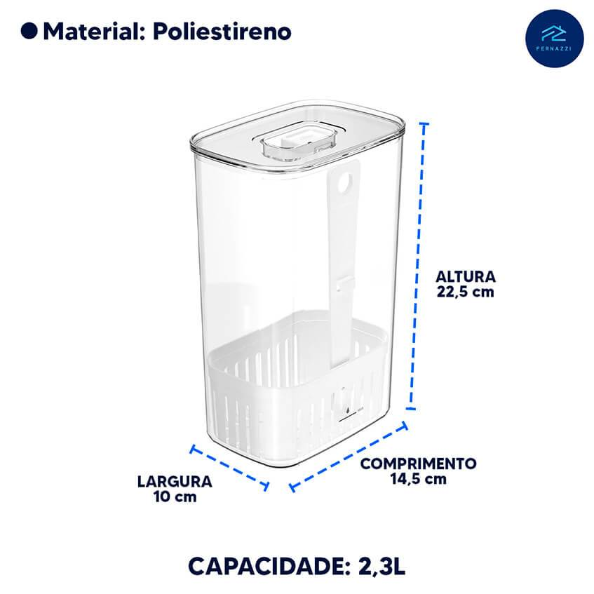 Organizadores de Geladeira Clear Fresh Organiza Decora - Toda Linha