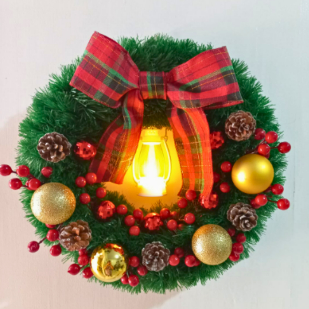 Guirlanda de Natal Luxo Reforçada Decoração Natalina Enfeite de Natal Enfeite de Porta