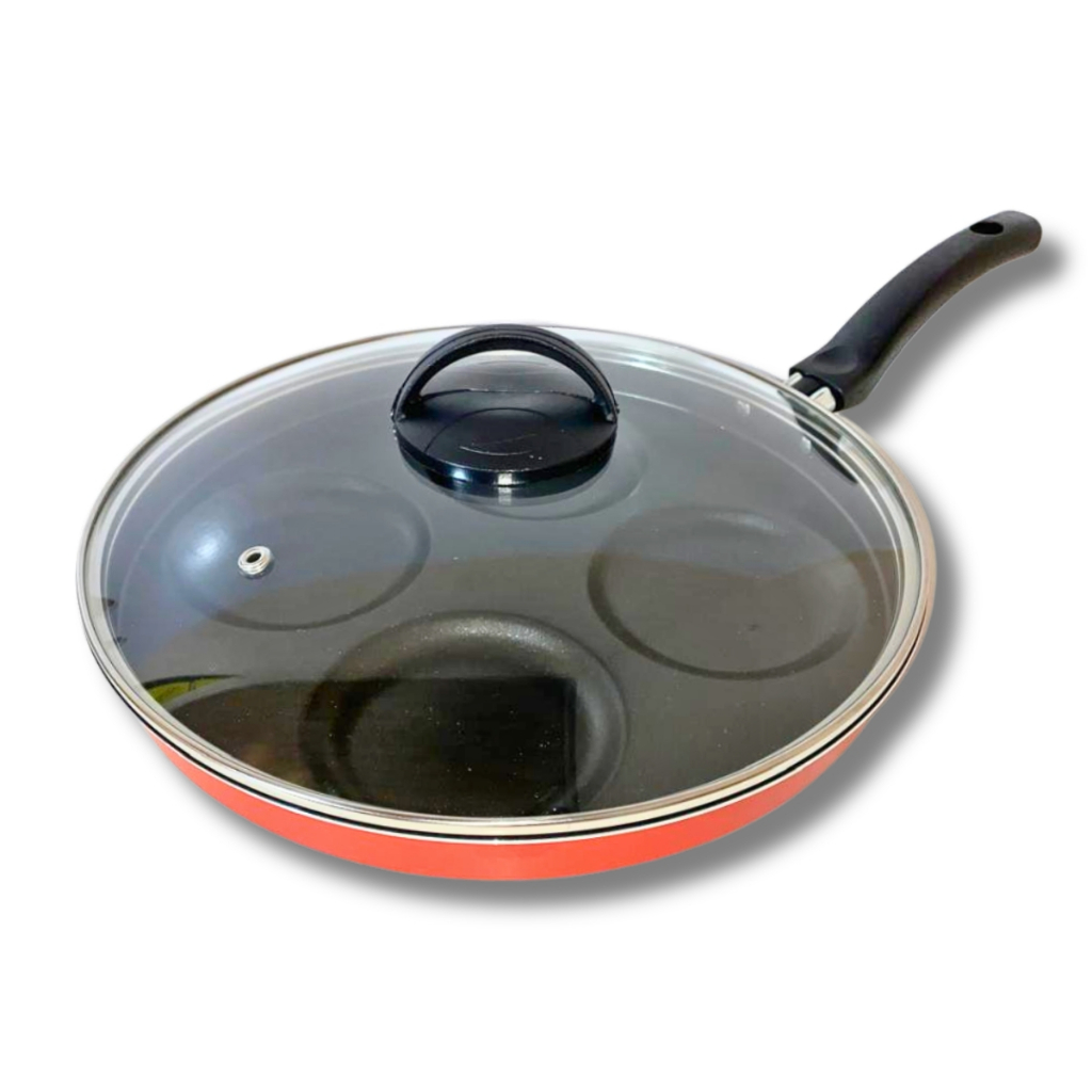 Frigideira 4 em 1 Multiuso com Tampa de Vidro