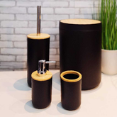 KIT BANHEIRO PRETO LAVABO