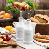 Garrafa  Porcelana Galheteiro 270 ml Azeite E Vinagre