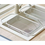 Escorredor Expansível em Aço Inox – Mais Espaço e Praticidade na Sua Cozinha