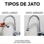 Arejador De Torneira Bico Extensor Chuveirinho Para Torneira Pia Cozinha Articulado Gourmet Cromado