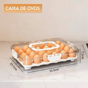 Kit 3 potes Organizadores Geladeira Organizador Alimentos Vegetais Cozinha Moderna LZ 123