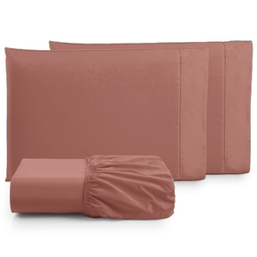Lençol Casal Percal 180 Fios 100% Algodão com Bordado Elegante – Conforto, Durabilidade e Sofisticação