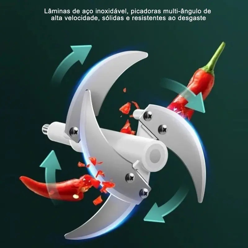 Triturador De Alimentos Carne e Legumes Elétrico 110v-220v 2  e 3 L