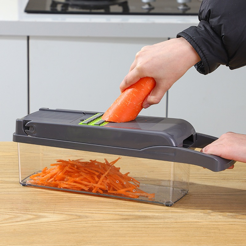 Cortador De Vegetais Multifuncional , Fatiador De Cozinha , Raspador E Kit 22/16/12 De Picador