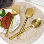 Conjunto de cozinha de aço inoxidável de 11 peças, conjunto de utensílios de cozinha, conjunto completo de talheres