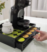 Porta capsulas e maquina gaveta decorativa para cafeteira Dolce Gusto