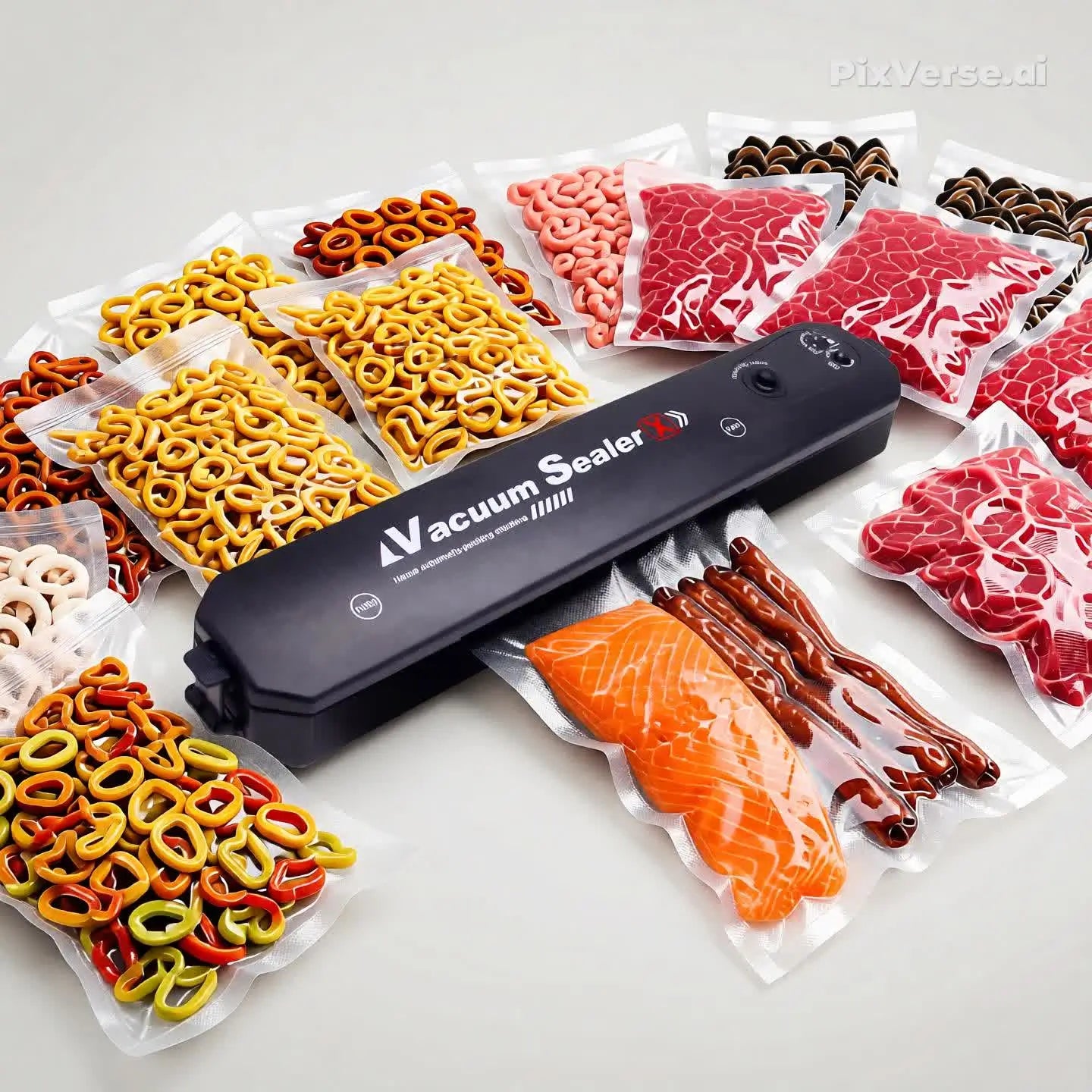 Máquina Seladora Embalagem Portatil  + 10 Sacos a Vacum