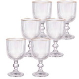Jogo de Taças de Vidro Cameratta 365ml – 6 Peças de Elegância e Sofisticação