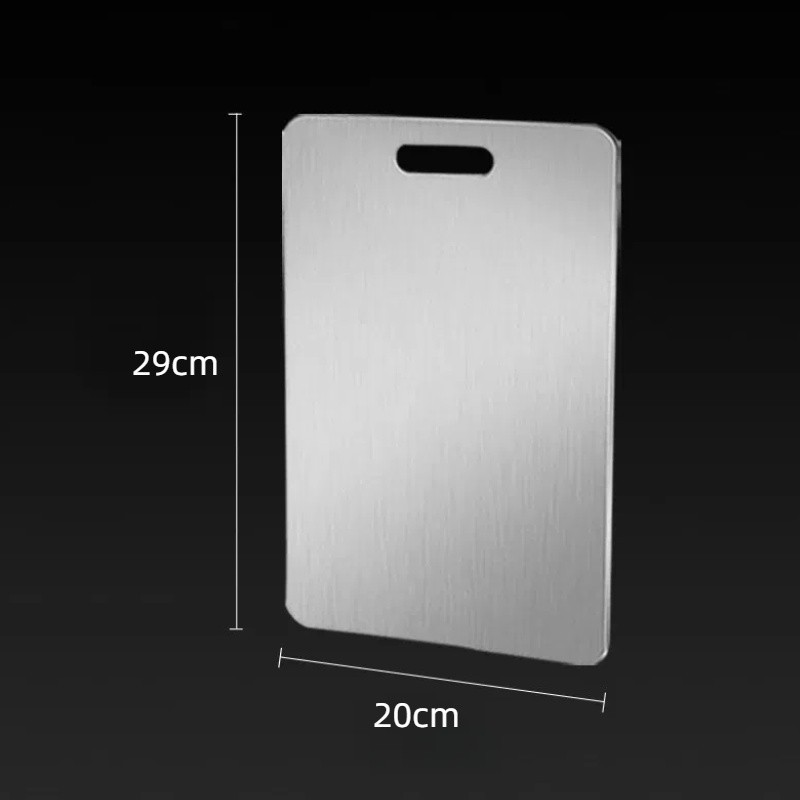 Tábua de Corte Profissional em Aço Inoxidável 304, Antimofo e Antibacteriano, Ferramenta de Cozinha