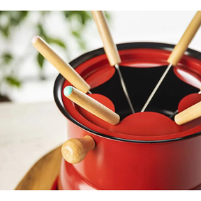 Conjunto Aparelho de Fondue em Aço 1,7 Litros 11 peças