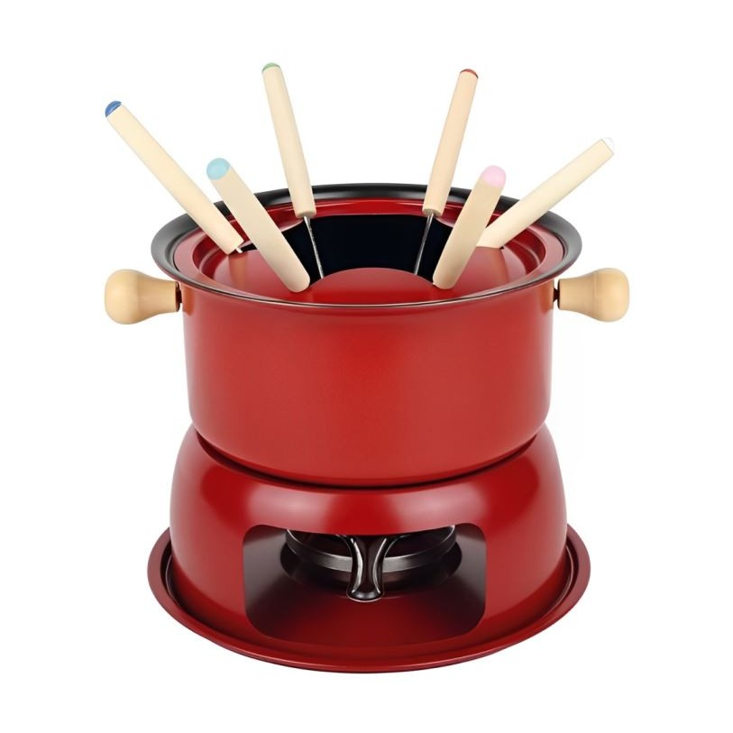 Conjunto Aparelho de Fondue em Aço 1,7 Litros 11 peças