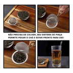 Kit 3 Infusores De Chá Inox Coador Peneira Ervas Com Cabo Infusor