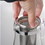Chaleira Chá Vidro Infusor 750ml Bule Chá