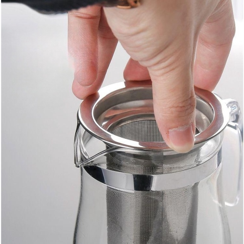 Chaleira Chá Vidro Infusor 750ml Bule Chá