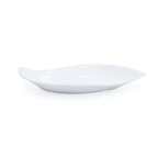 Kit 2 Travessas Pratos Folha 50 Cm em Melamina Premium Branca Buffet Restaurante