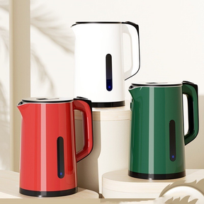 Chaleira elétrica em aço inox 110V com base giratória 2,3 litros---R1530